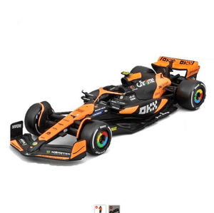 Burago 1/24 F1 McLaren MCL38 2024 With Piastri Figure Diecast Model Burago 1/24 F1 McLaren MCL38 2024 With Piastri Figure Diecast Model