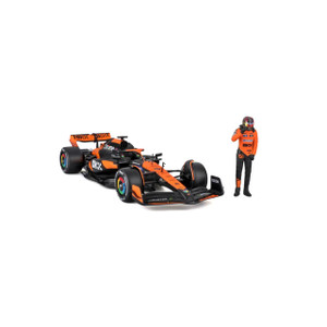  Burago 1/24 F1 McLaren MCL38 2024  With Piastri Figure Diecast Model 