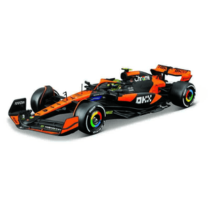 Burago 1/24 F1 McLaren MCL38 2024 With Norris Helmet Figure Diecast Model Burago 1/24 F1 McLaren MCL38 2024 With Norris Helmet Figure Diecast Model