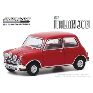 Greenlight 1/64 The Italian Job (1969 movie) 1967 Austin Mini Cooper - Red   Greenlight 1/64 The Italian Job (1969 movie) 1967 Austin Mini Cooper - Red