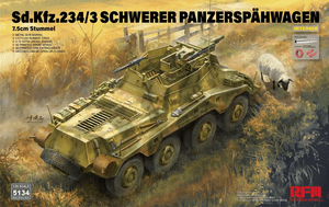  Rye Field Models 1/35 Sd.Kfz.234/3 Panzerspahwagen 7.5cm Stummel with Interior 