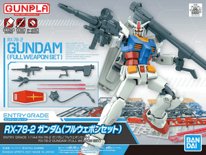 Bandai Gundam Entry Grade (EG) 1/144 RX-78-2 Gundam (Full Weapon Set) Bandai Gundam Entry Grade (EG) 1/144 RX-78-2 Gundam (Full Weapon Set)