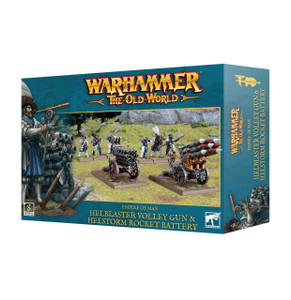  Games Workshop Warhammer The Old World - Empire of Man - Helblaster Volley Gun & Helstorm Rocket Battery 