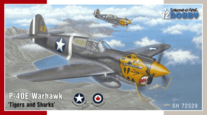 Special Hobby 1/72 Curtiss P-40E Warhawk - Tigers and Sharks Special Hobby 1/72 Curtiss P-40E Warhawk - Tigers and Sharks