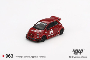 Mini GT 1/64 LB-WORKS x Abas Works ABARTH 595 Red   Mini GT 1/64 LB-WORKS x Abas Works ABARTH 595 Red