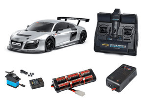 Tamiya 1/10 RC Audi R8 LMS 2008 (TT-02) Super Package Deal Tamiya 1/10 RC Audi R8 LMS 2008 (TT-02) Super Package Deal