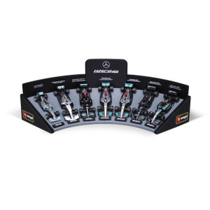  Burago 1/43 F1 Mercedes AMG Deluxe Gift Set 
