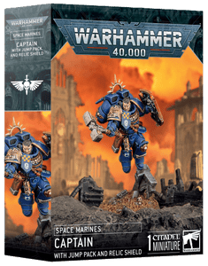  Games Workshop Warhammer 40,000 - Space Marines - Captain with Jump Pack and Relic Shield 