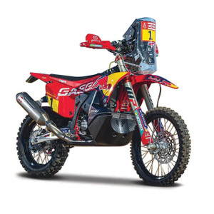  Burago 1/18 Gasgas RX450F 2023 Dakar Rally Motorbike 