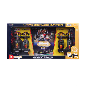  Burago 1/43 Red Bull Racing Verstappen Four-Time F1 World Championship 4 Pack 