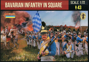  Strelets 1/72 Napoleonic Bavarian Infantry in Square 
