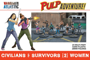  Wargames Atlantic 28mm Pulp Adventure - Civilians and Survivors Set 2 - Women 