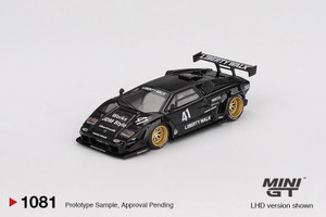  Mini GT 1/64 Lamborghini Countach LB-WORKS Black 