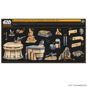  Atomic Mass Games Star Wars: Legion Galactic Battlefield Terrain Starter Set 
