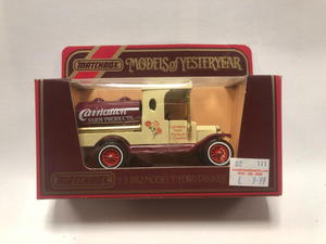 Matchbox Models of Yesteryear 1/35 1912 Ford Model T Carnation Farm Products Tanker Truck (Y-3) Diecast Model