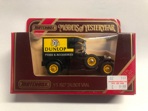Matchbox Models of Yesteryear 1/47 1927 Talbot Dunlop Tyres Delivery Van (Y-5) Diecast Model