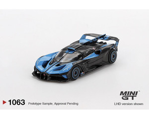 Mini GT 1/64 Bugatti W16 Mistral Black - Wonderland Models
