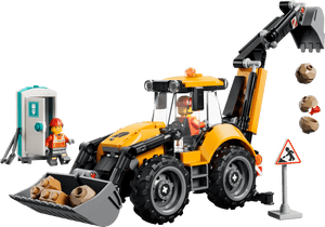 Lego City Yellow Backhoe Loader