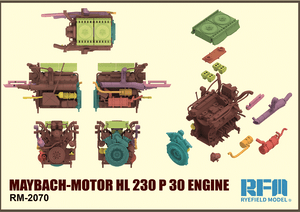 Rye Field Models 1/35 WW2 German MAYBACH-Motor HL 230 P 30 Engine
