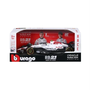 Burago 1/18 F1 Red Bull Racing  RB21 Japan GP 2025 with Driver Helmet - Yuki Tsunoda