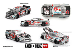 Mini GT 1/64 Nissan Skyline GT-R (R34) Kaido Star Racing V1