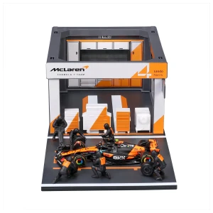 Burago 1/43 F1 Mclaren MCL29 2025 Pit Pass Diorama - Lando Norris