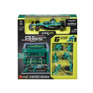 Burago 1/43 F1 Aston Martin AMR25 2025 Pit Pass Diorama - Lance Stroll