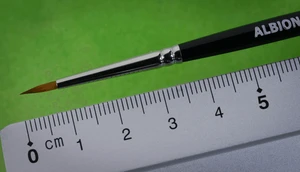  Albion Alloys Brushes - Kolinsky Sable - Size 2/0 Round Pointed 