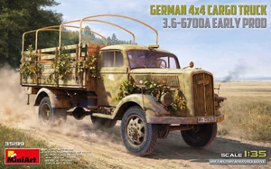  MiniArt 1/35 German 3t 4x4 Cargo Truck 3.6-6700A Early Model Kit 