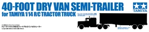 Tamiya RC 1/14 40ft Dry Van Semi-Trailer Kit