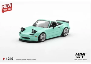  Mini GT 1/64 Mazda MX-5 (NA) Pandem Mint Green (RHD) 