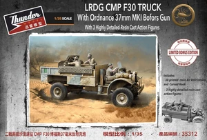  Thunder Models 1/35 LRDG F30 Gun Truck with 37mm Mk.I Bofors Gun and Figures 