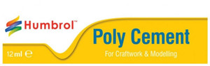  Humbrol Poly Cement Modelling Glue 12ml Tube 
