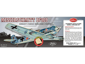  Guillow 1/16 Messerschmitt BF-109 Balsa Model Kit 
