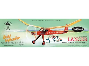 Guillow 1/32 Lancer 24 Balsa Model Kit 