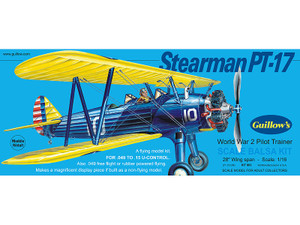  Guillow 1/16 Stearman PT-17 Balsa Model Kit 