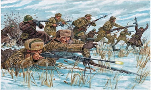 Italeri 1/72 Russian Infantry in Winter Uniform Model Figures Italeri 1/72 Russian Infantry in Winter Uniform Model Figures