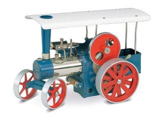 Wilesco D415 Live Steam Traction Engine Kit Red and Blue