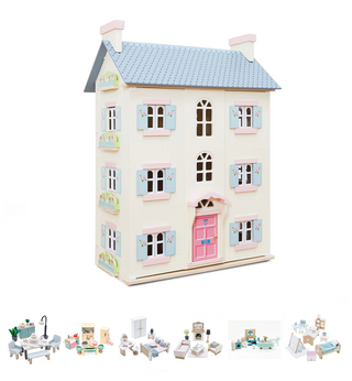 Le Toy Van Cherry Tree Hall Dolls House Bargain Bundle