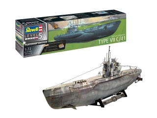 Revell 1/72 German Submarine Type VII C/41 Platinum Edition