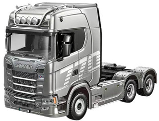 HuiNa RC 1/18 2.4G 19CH Scania 770S Silver RC Haulage Truck RTR