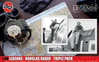 Airfix 1/48 Legends - Douglas Bader Triple Pack