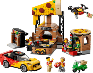 Lego City Pizza Delivery Experience with Vehicles