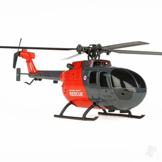 Twister BO-105 Scale 250 Flybarless Helicopter with 6-Axiz Stabilisation and altitude Hold (Grey/Red)