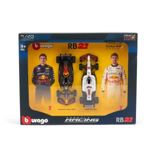 Burago 1/43 F1 Red Bull Racing RB21 2025 Driver Two Pack - Max Verstappen