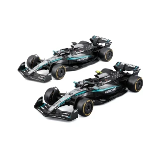 Burago 1/43 F1 Mercedes-AMG W16 2025 Team Two Pack - George Russell and Andrea Antonelli