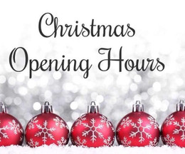 Christmas & New Year Opening Hours