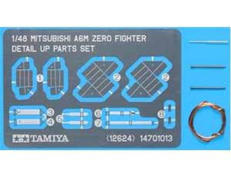  Tamiya 1/48 Japanese Mitsubishi A6M Zero Fighter Detail Parts 
