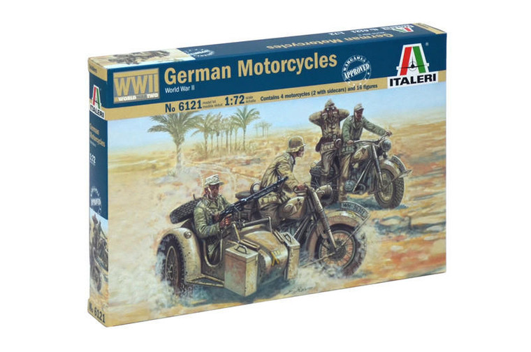  Italeri 1/72 German Motorcycles 