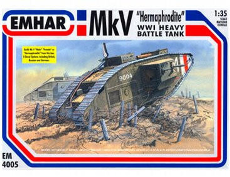  Emhar 1/35 Mk.V Hermaphrodite Heavy Tank 